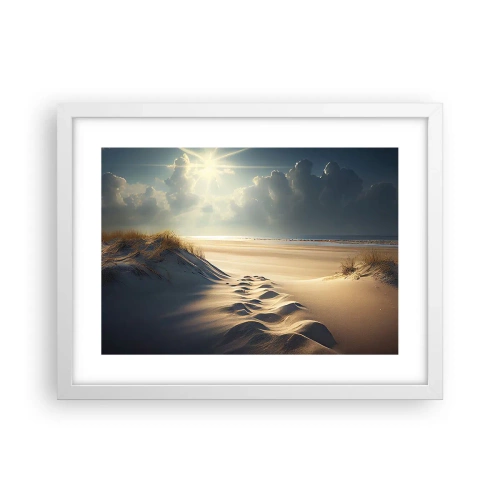 Poster în ramă albă - Peisaj liniștitor - 40x30 cm