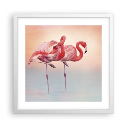 Poster în ramă albă - În culoarea soarelui care apune - 40x40 cm