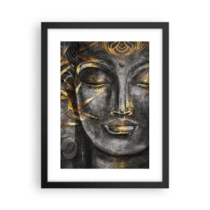 Poster în ramă neagră - Simțiți pacea - 30x40 cm