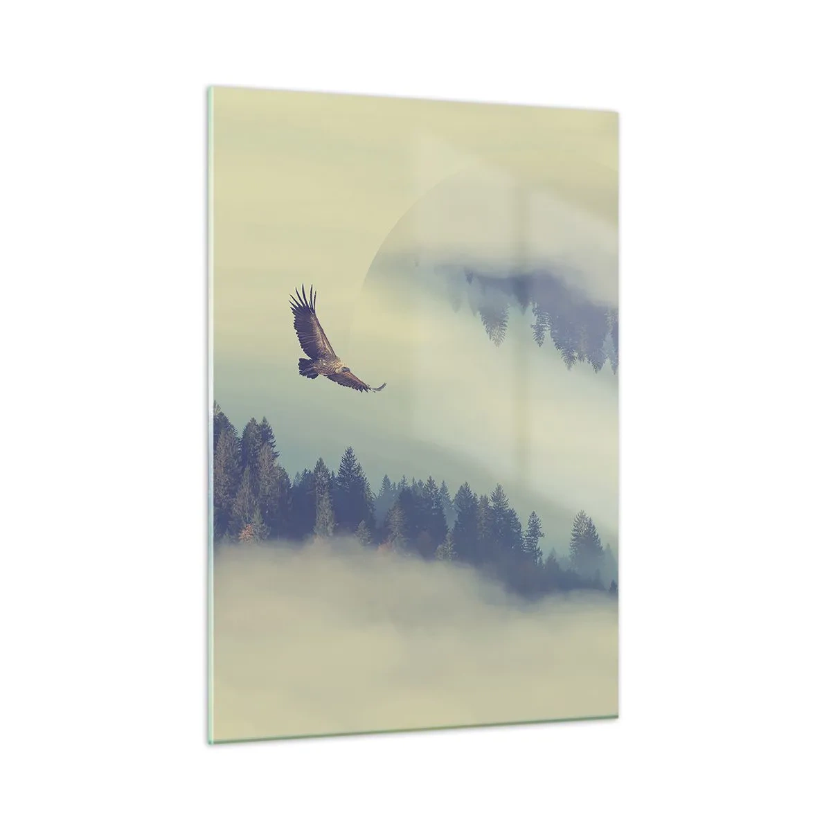 Tablou pe sticlă - Am văzut umbra unui vultur - 50x70 cm