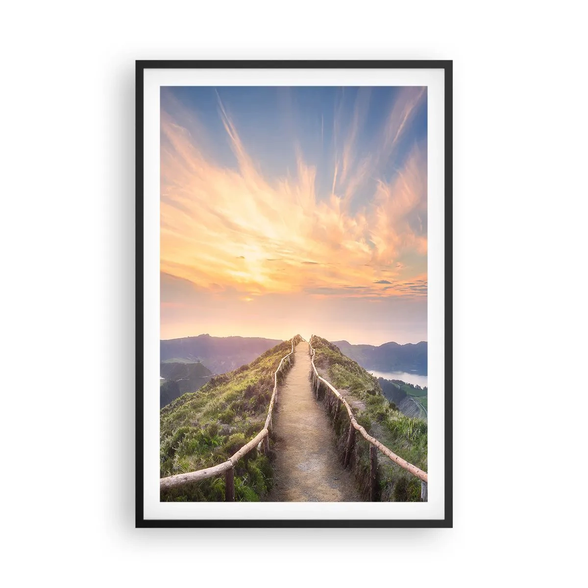 Poster în ramă neagră - Aproape de cer - 61x91 cm