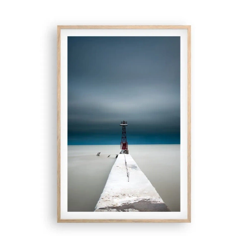 Poster în ramă de stejar deschis - Pentru a întâlni infinitul - 61x91 cm