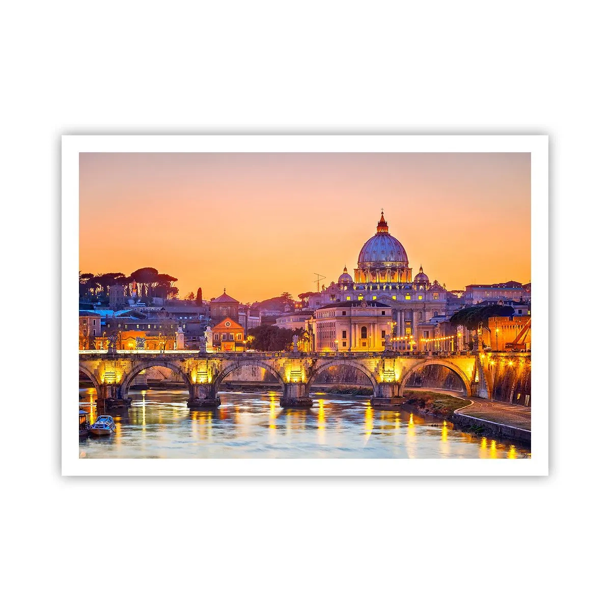 Poster - Amurg deasupra Orașului Etern - 100x70 cm