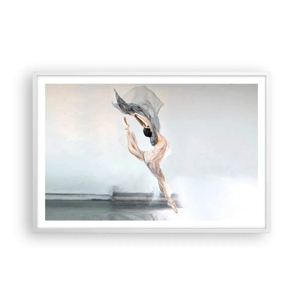 Poster în ramă albă - În exaltare de dans - 91x61 cm