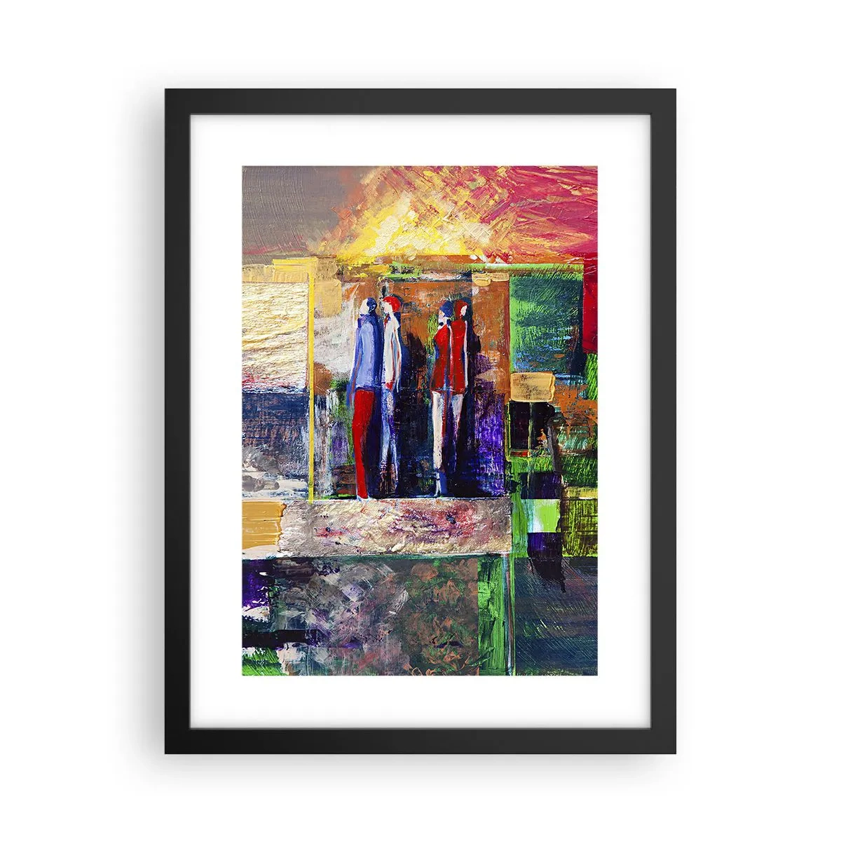 Poster în ramă neagră - Relații și emoții - 30x40 cm