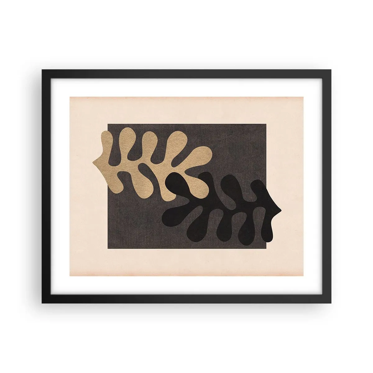 Poster în ramă neagră - Absență și completare - 50x40 cm