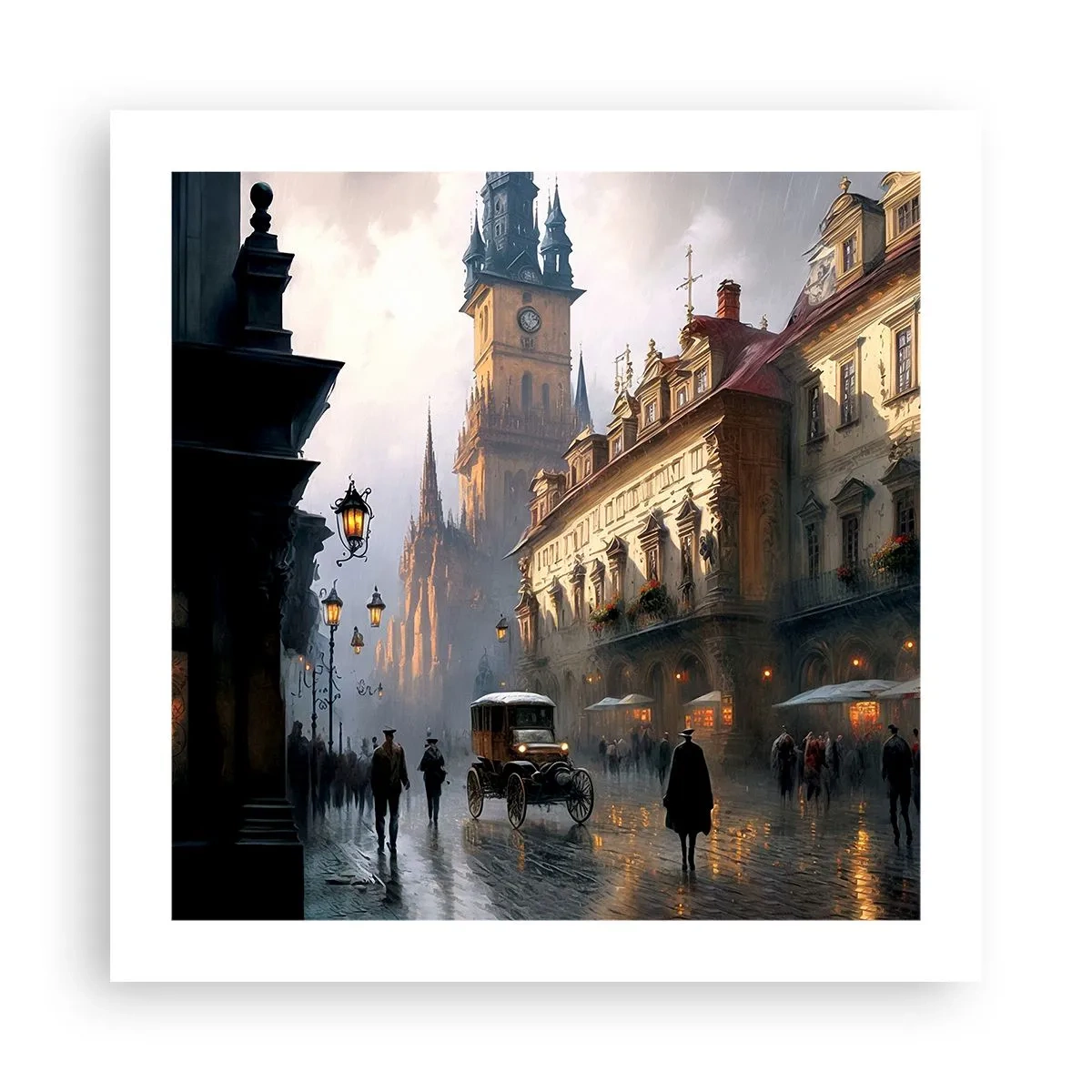 Poster - Magia unei seri la Praga - 50x50 cm