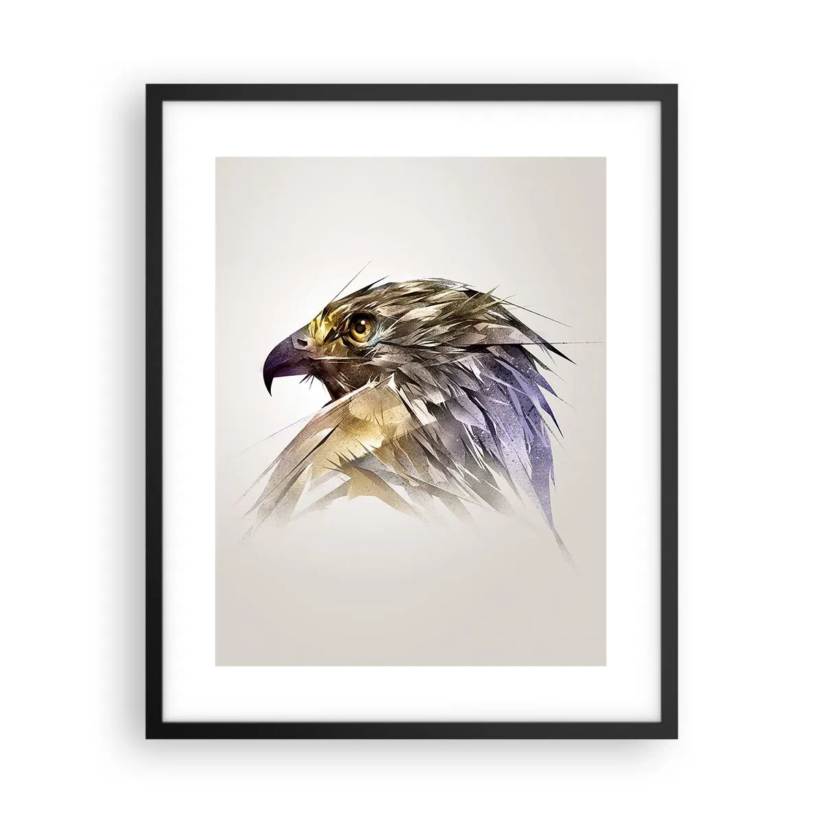 Poster în ramă neagră - Portretul unui războinic - 40x50 cm