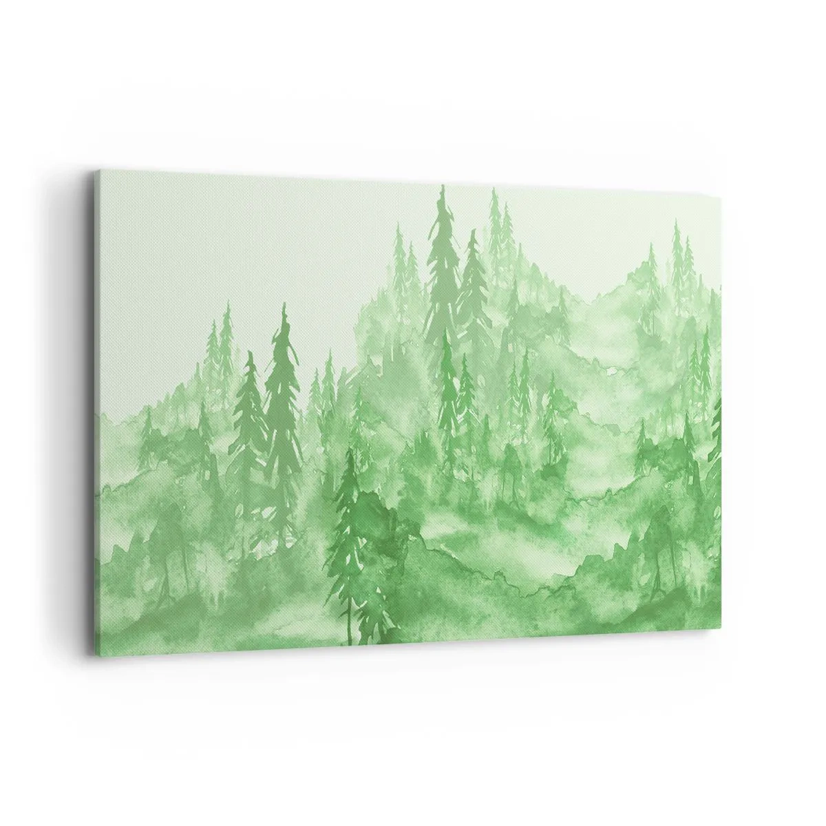 Tablou pe pânză - Neclar prin ceața verde - 120x80 cm