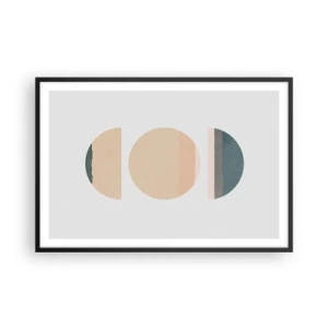Poster în ramă neagră - Roată cu roată - 91x61 cm