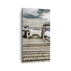 Tablou pe pânză - Plaja din nord - 45x80 cm