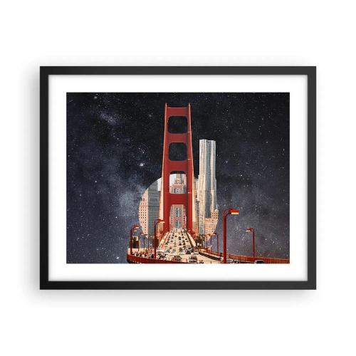 Poster în ramă neagră - Întotdeauna în centru - 50x40 cm