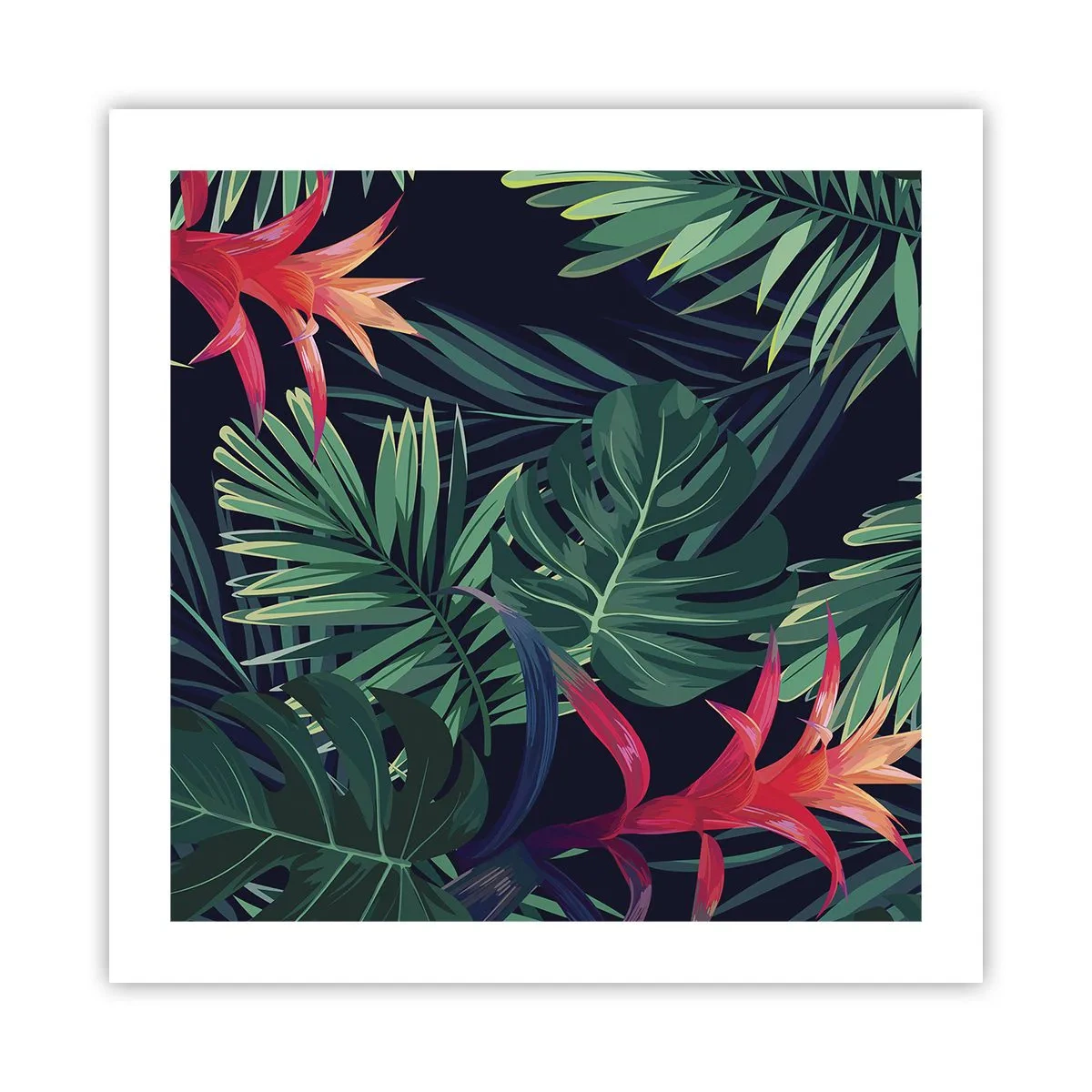 Poster - Flacăra verde - 50x50 cm