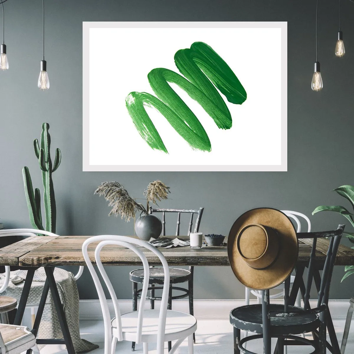 Poster - Glumă verde - 70x50 cm