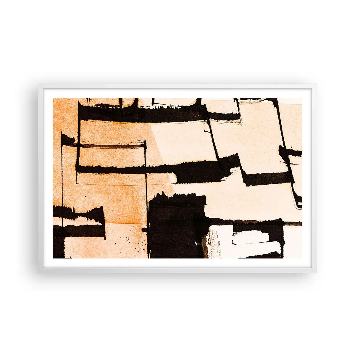 Poster în ramă albă - Cu toate acestea, ordinea - 91x61 cm