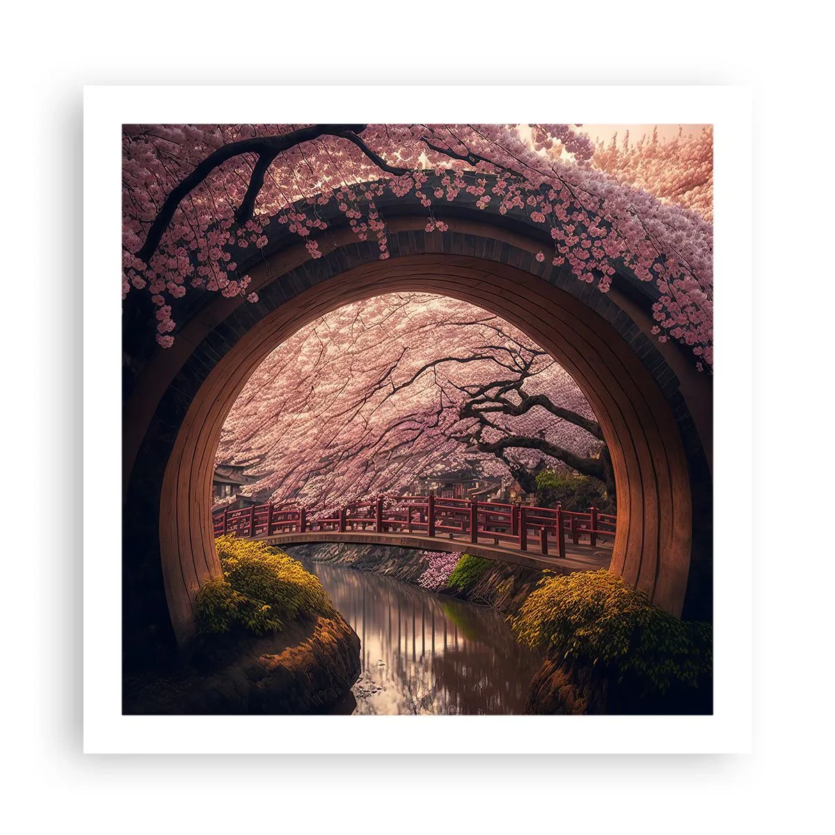Poster - Primăvara japoneză - 60x60 cm