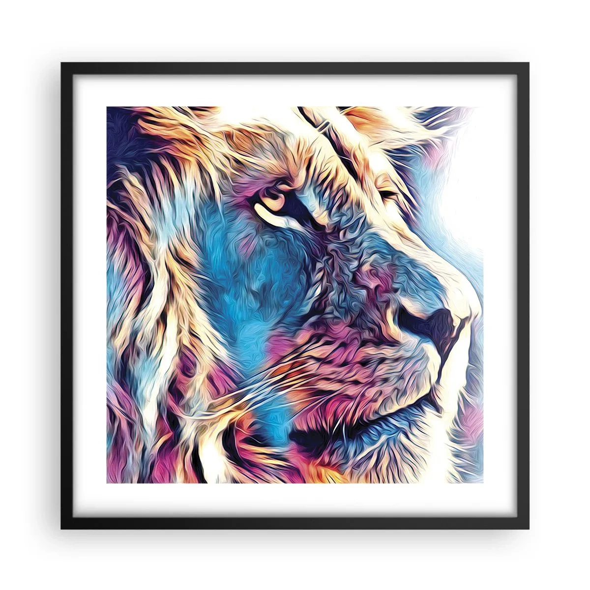 Poster în ramă neagră - Înțelepciunea naturii - 50x50 cm