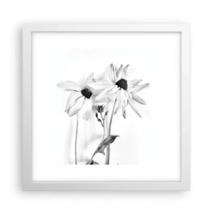 Poster în ramă albă - Nimeni nu vrea să fie singur - 30x30 cm