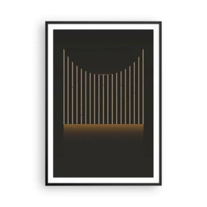 Poster în ramă neagră - Explorați întunericul - 70x100 cm