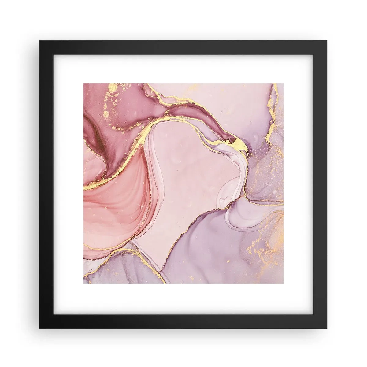 Poster în ramă neagră - O mângâiere de culoare - 30x30 cm