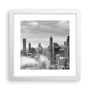 Poster în ramă albă - Peisaj american - 30x30 cm