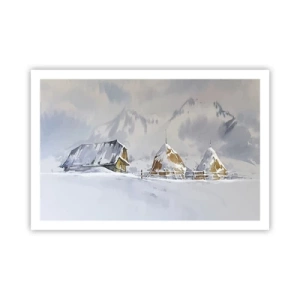 Poster - Într-o vale înzăpezită - 91x61 cm