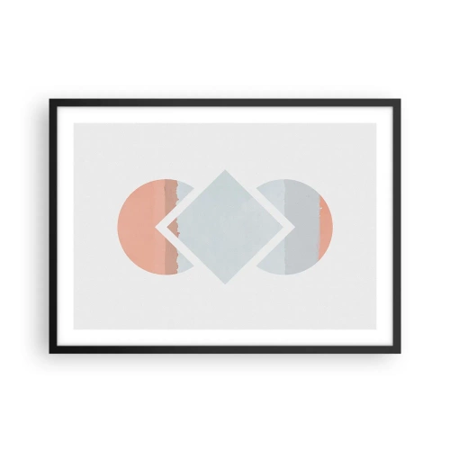 Poster în ramă neagră - Situația este clară - 70x50 cm
