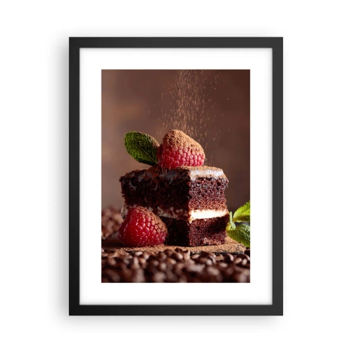 Poster în ramă neagră - Viața este dulce - 30x40 cm