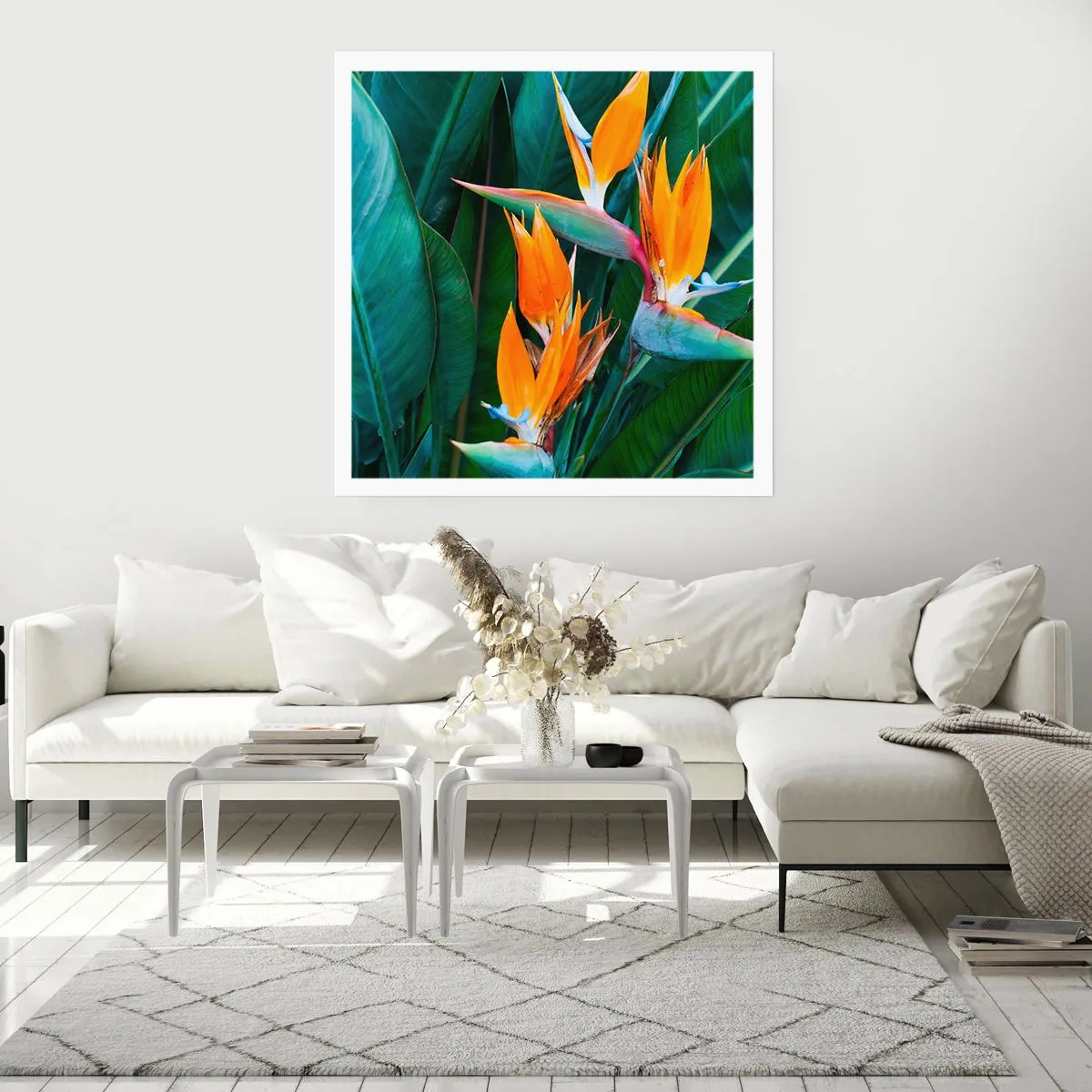 Poster - Este o floare sau o pasăre? - 30x30 cm