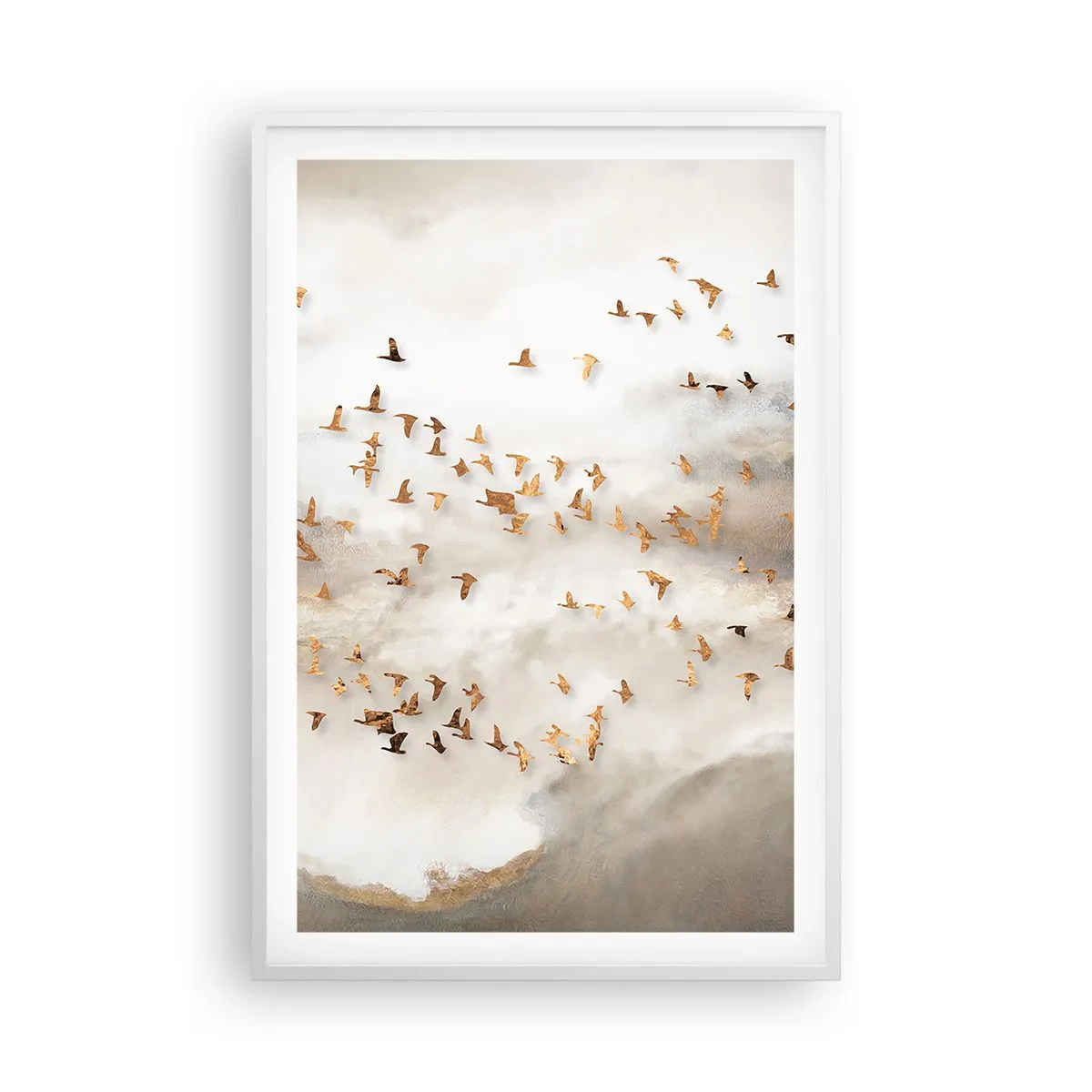 Poster în ramă albă - A sosit timpul... - 61x91 cm