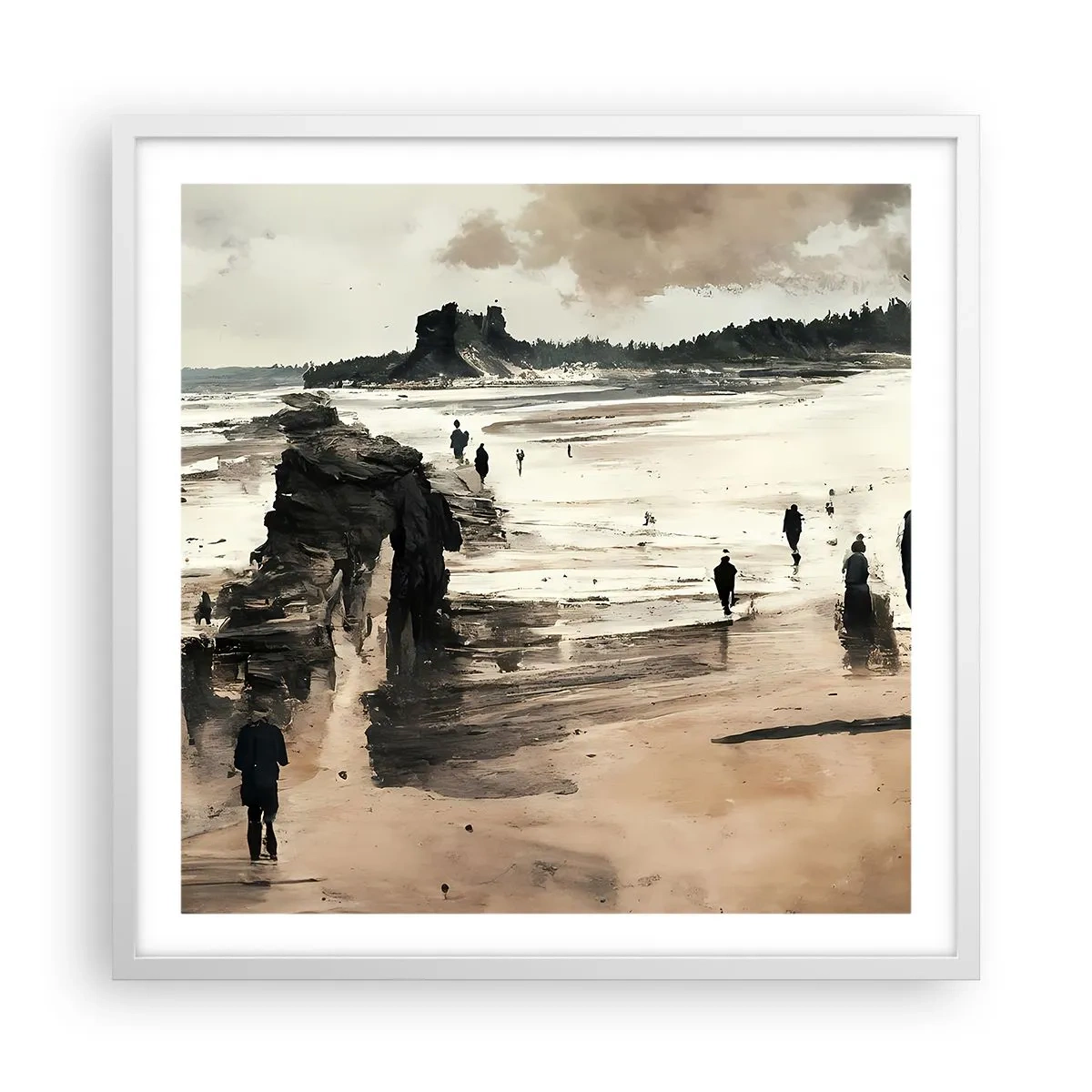 Poster în ramă albă - Reamintiți - 60x60 cm