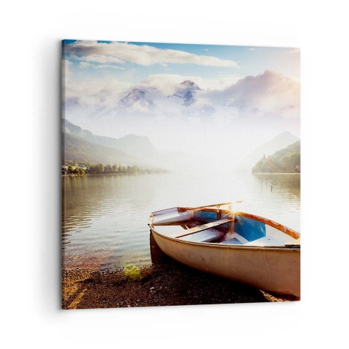 Tablou pe pânză - Peste apa mare și limpede - 50x50 cm