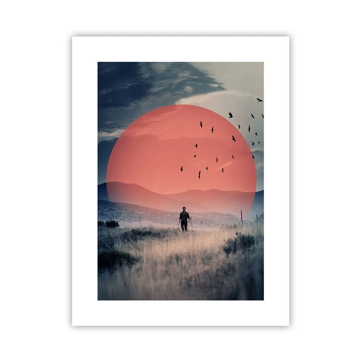 Poster - Se simt bine acolo unde sunt - 30x40 cm