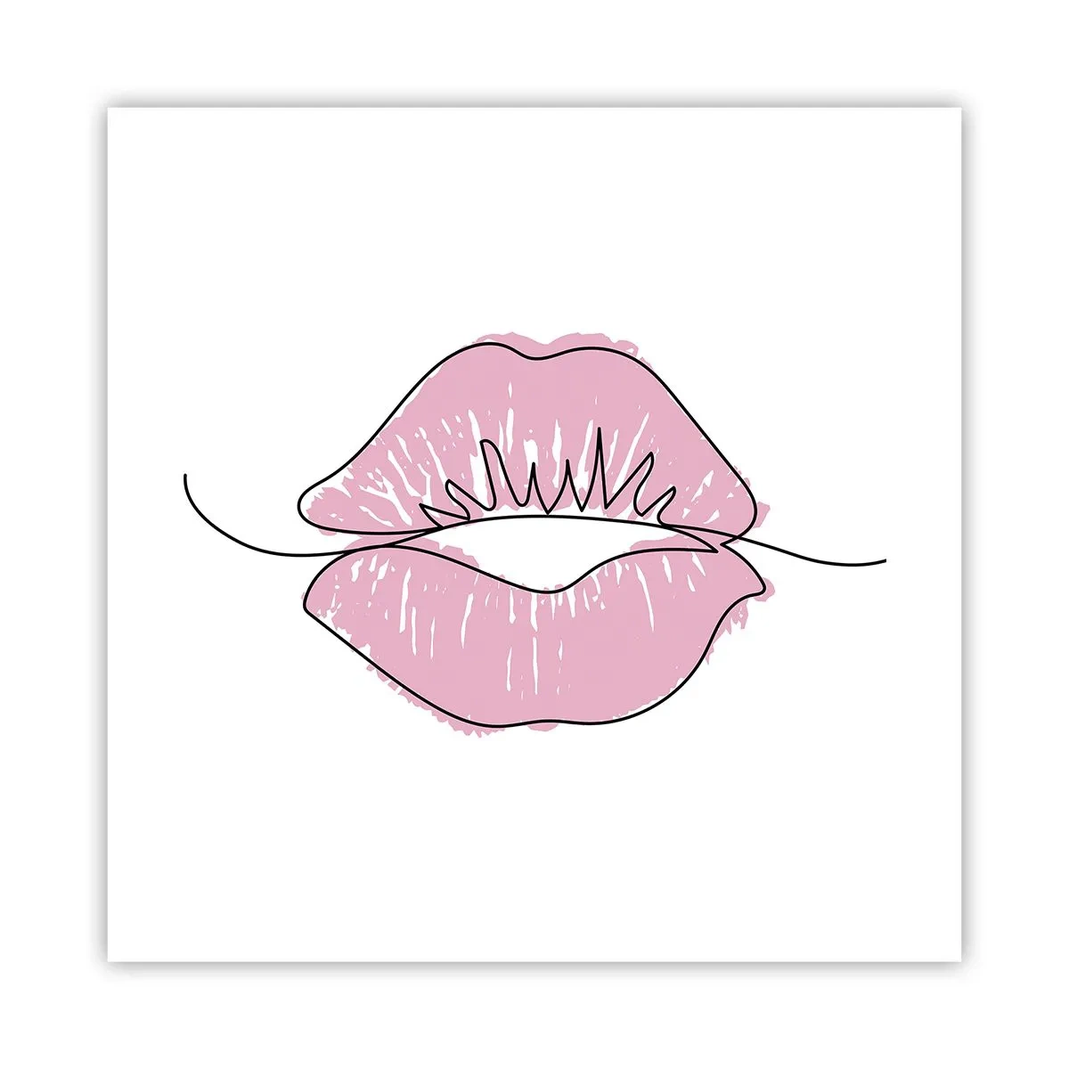 Poster - Vrei un sărut? - 40x40 cm