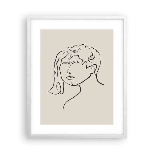 Poster în ramă albă - Și unitatea s-a făcut - 40x50 cm