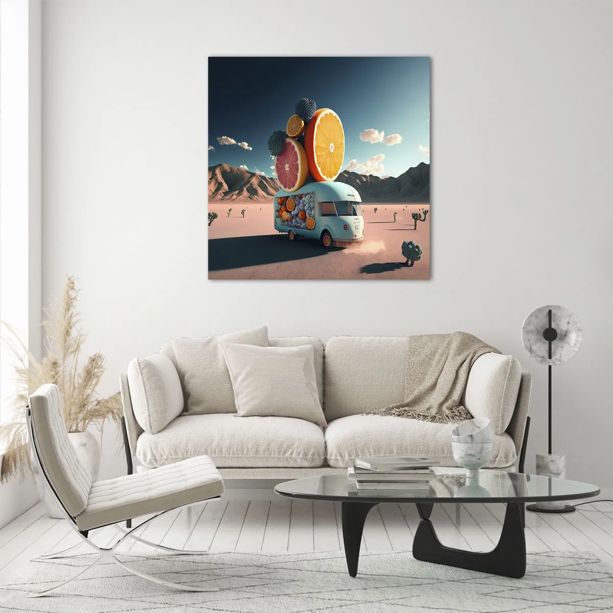 Tablou pe sticlă - Gustul vacanței - 60x60 cm