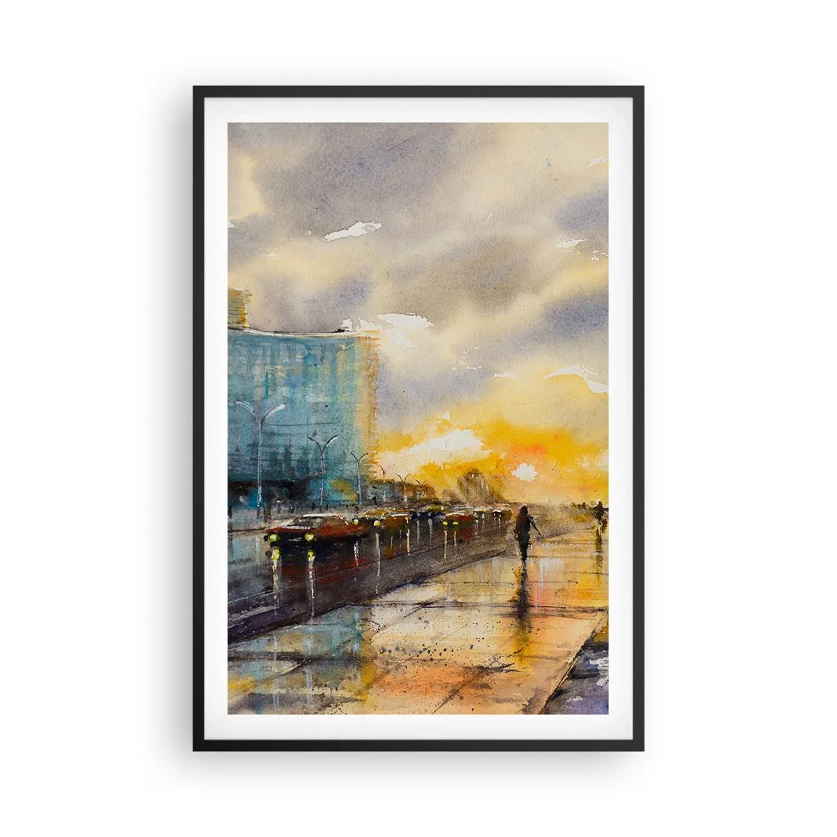 Poster în ramă neagră - Viața pe țărm - 61x91 cm