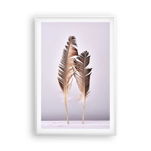 Poster în ramă albă - Împotriva neantului - 61x91 cm