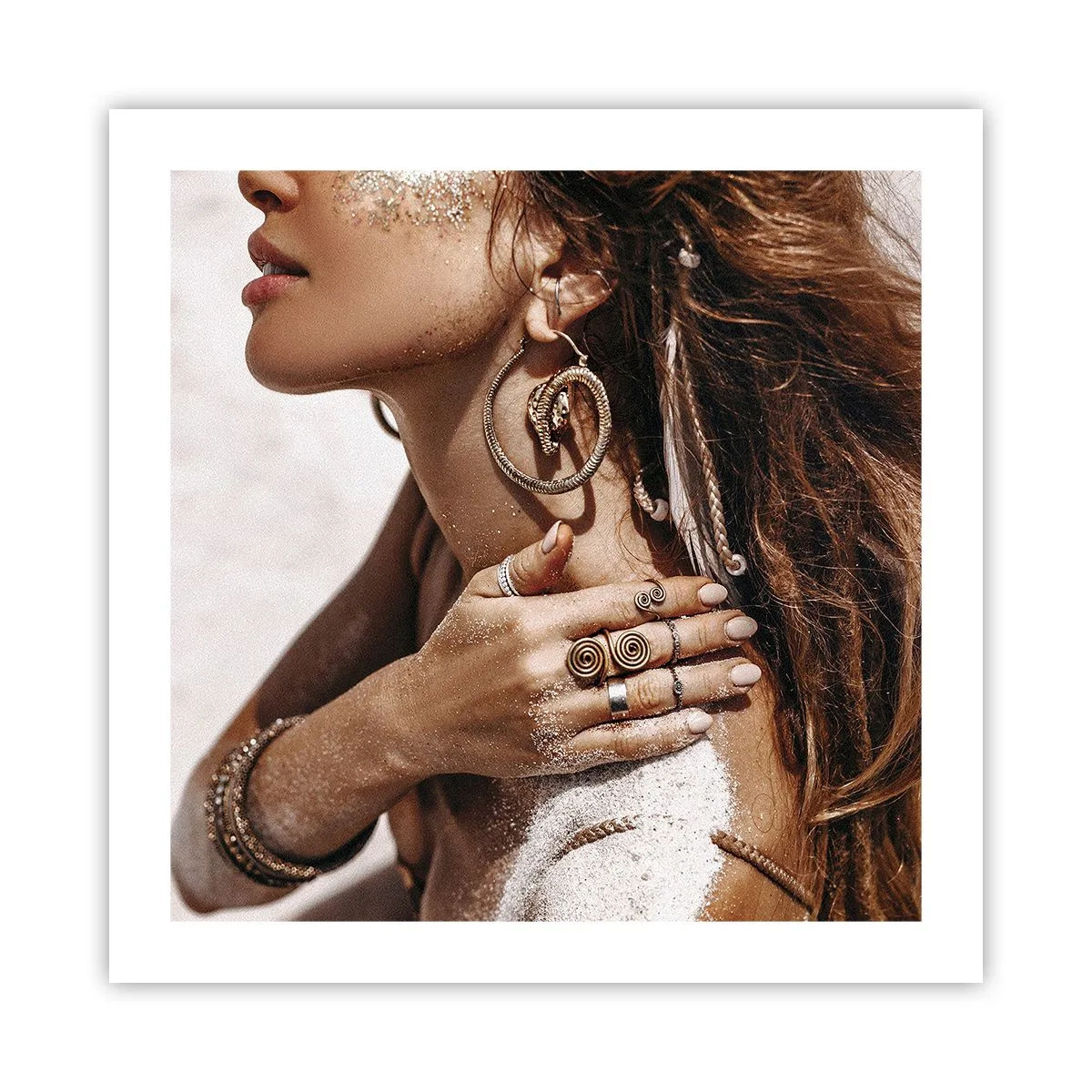 Poster - Regina plajei sălbatice - 50x50 cm