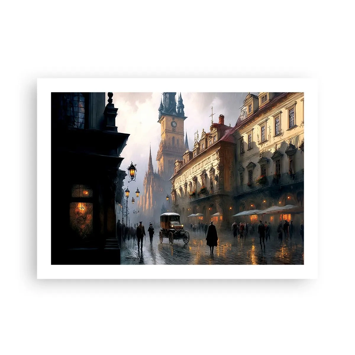 Poster - Magia unei seri la Praga - 70x50 cm
