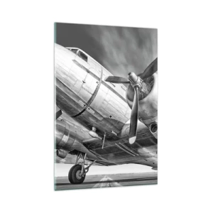 Tablou pe sticlă - Întotdeauna gata de zbor - 80x120 cm