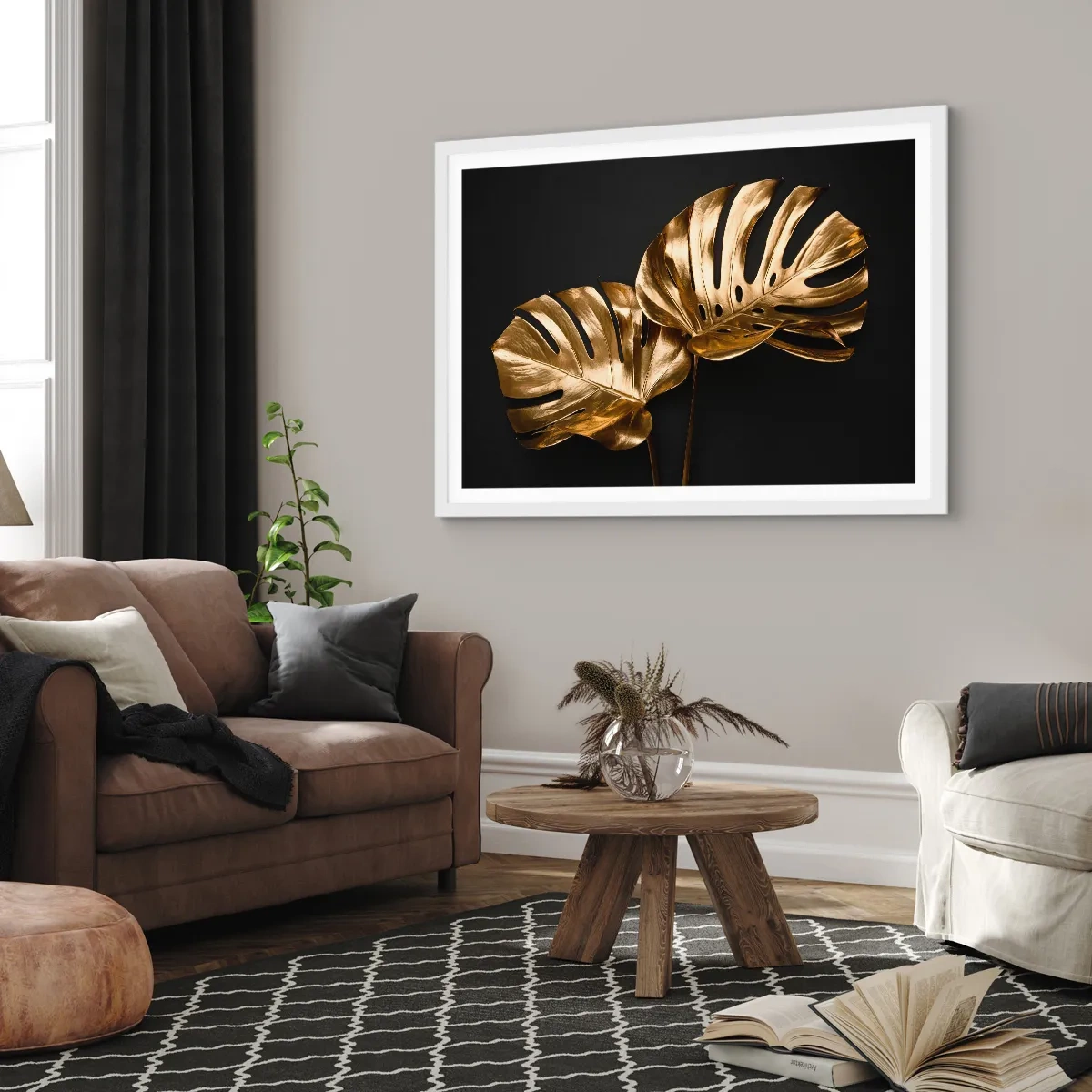 Poster în ramă albă - Comorile naturii - 70x50 cm