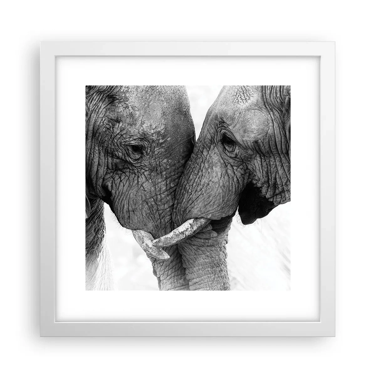 Poster în ramă albă - Mărturisire din inimă - 30x30 cm