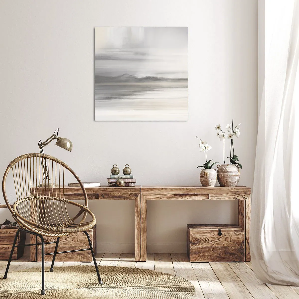 Tablou pe pânză - Gândul îndepărtat - 50x50 cm