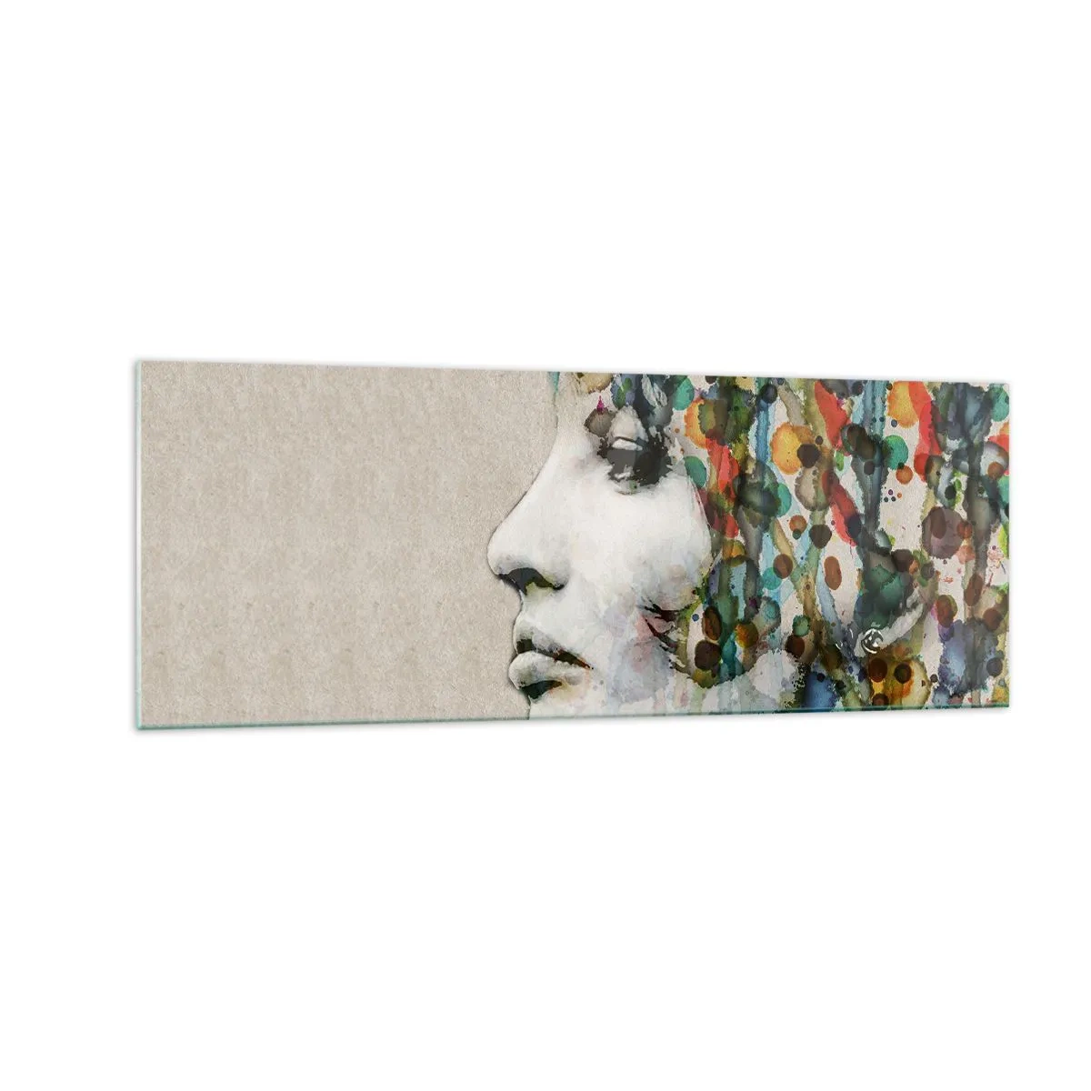 Tablou pe sticlă - A ieșit din cenușiu - 140x50 cm