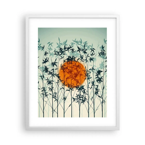 Poster în ramă albă - Soarele japonez - 40x50 cm