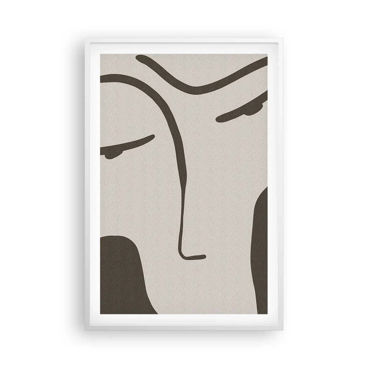 Poster în ramă albă - Ca într-un tablou de Modigliani - 61x91 cm