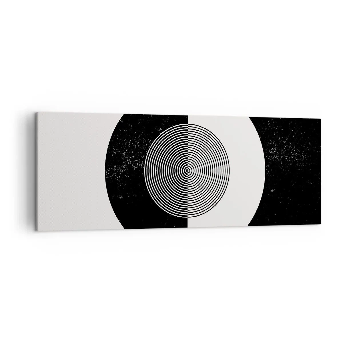 Tablou pe pânză - Armonie în alb și negru - 140x50 cm