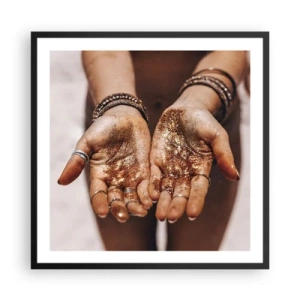 Poster în ramă neagră - Un cadou pentru tine - 60x60 cm