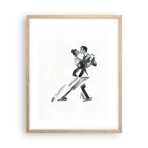 Poster în ramă de stejar deschis - Într-un ritm - 40x50 cm